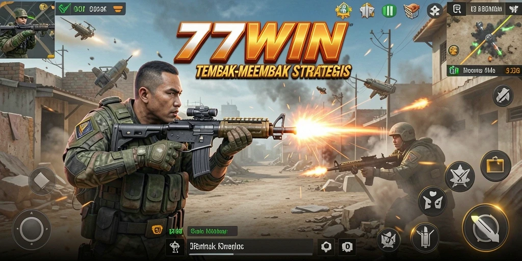 Screenshot menampilkan aksi seru dalam gameplay TPS 77WIN.