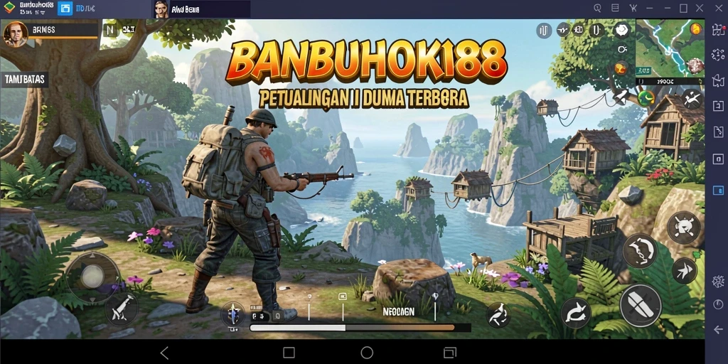 Tampilan gameplay dari BANBUHOKI88 yang penuh petualangan.