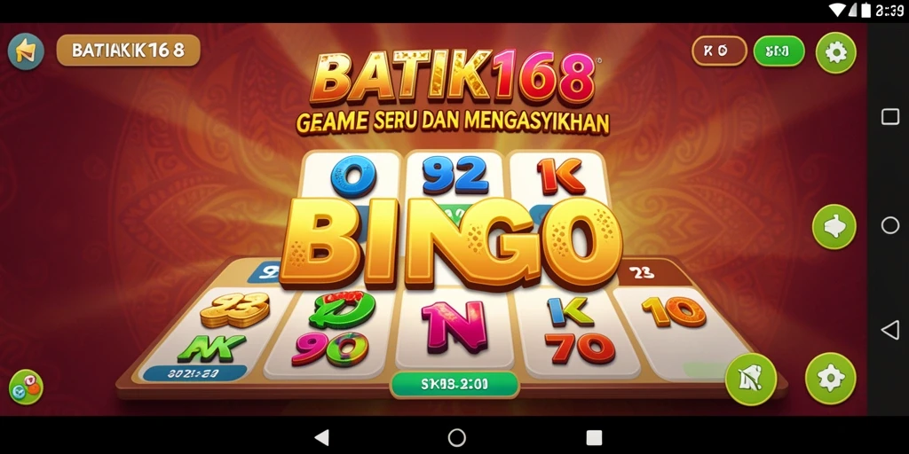 Tampilan gameplay Bingo yang seru dan interaktif.