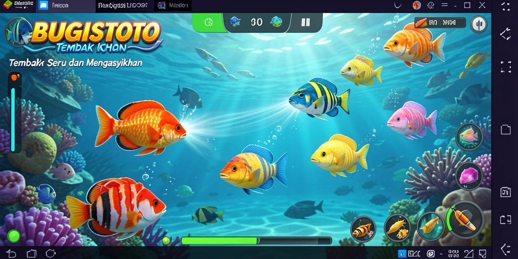 Screenshot gameplay Tembak Ikan yang seru dan menegangkan.