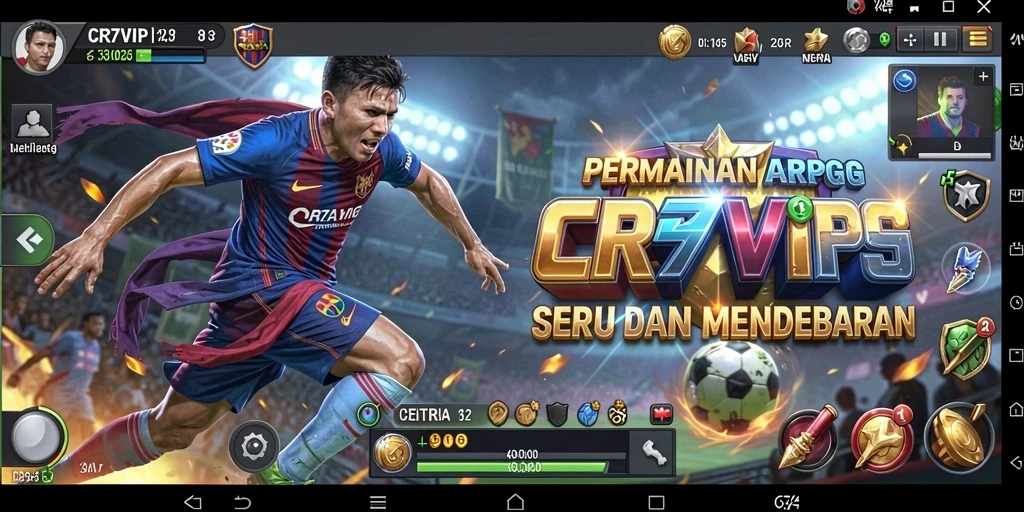 Tampilan screenshot CR7VIP menunjukkan petualangan mendebarkan dalam permainan ARPG.