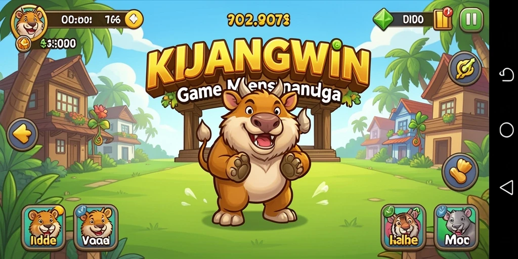 Tampilan gameplay KIJANGWIN yang menarik dengan elemen Idle.