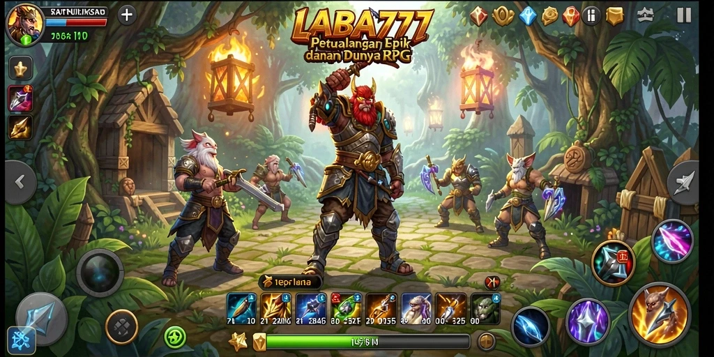 Tampilan gameplay LABA777 yang menarik dan penuh aksi RPG.