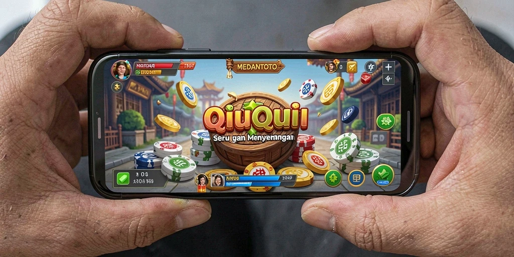 Tampilan gameplay QiuQiu yang menarik dan kompetitif.