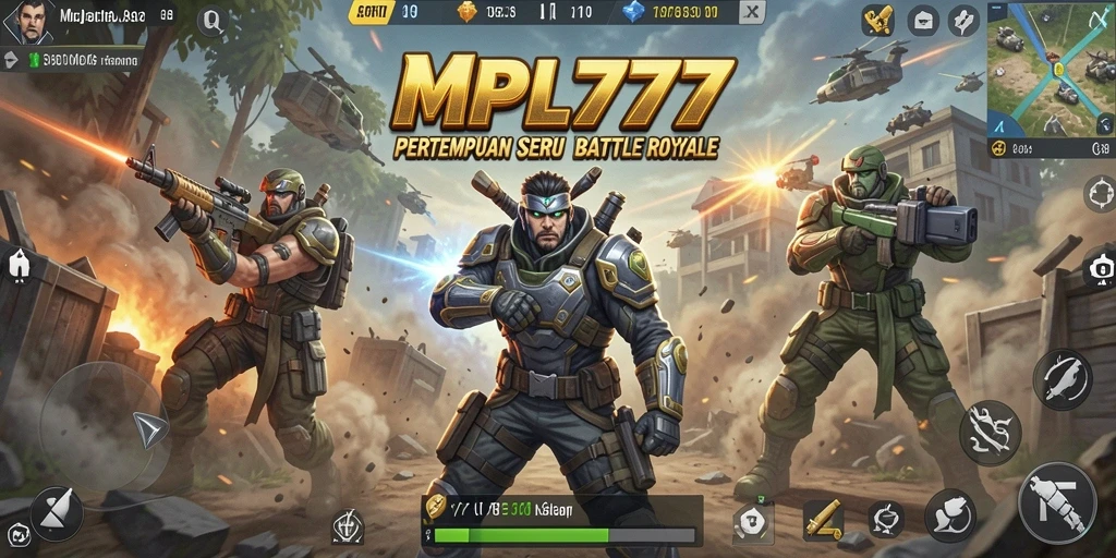 Gameplay mendebarkan di battlefield MPL777 dengan mekanisme Battle Royale.