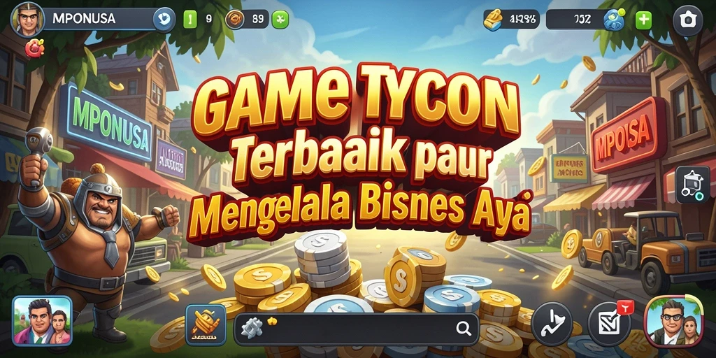 Gambaran menarik dari gameplay MPONUSA yang penuh strategi bisnis.