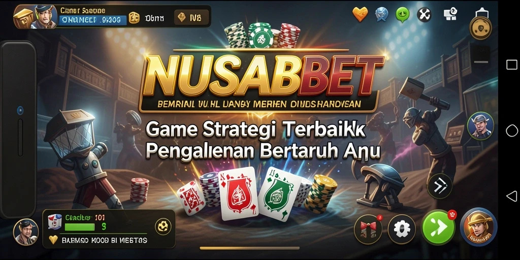 Tampilan layar permainan NUSABET saat menjalankan strategi seru.