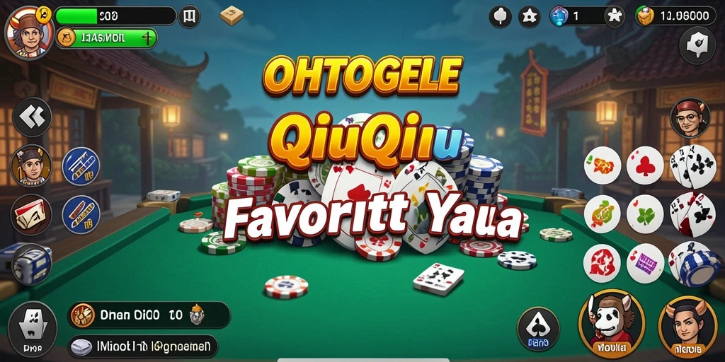 Screenshot gameplay OHTOGEL menampilkan aksi seru QiuQiu.