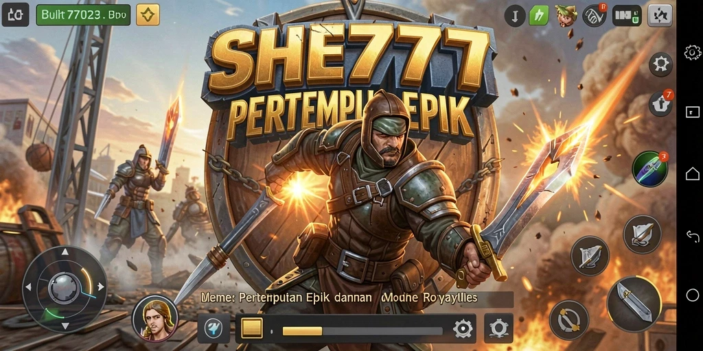 Tampilan gameplay intens dan seru dalam Battle Royale.