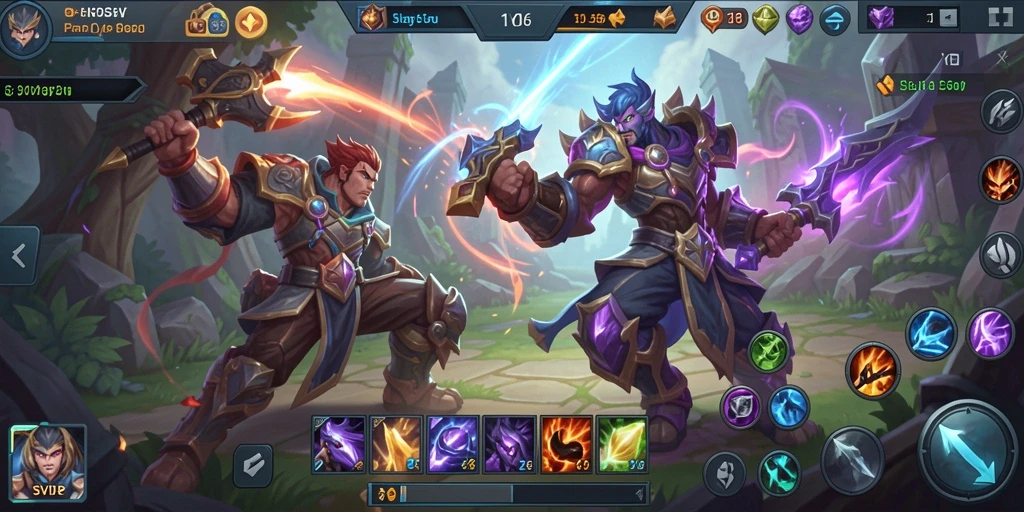 Screenshot gameplay SVIP6 menampilkan aksi pertarungan yang mendebarkan.