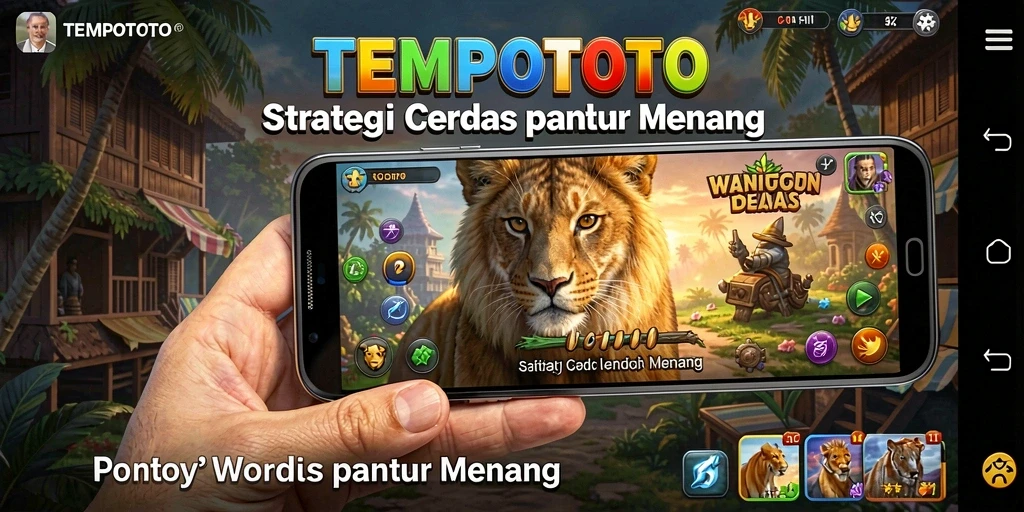 Gambaran gameplay strategis dari TEMPOTOTO yang mendebarkan.