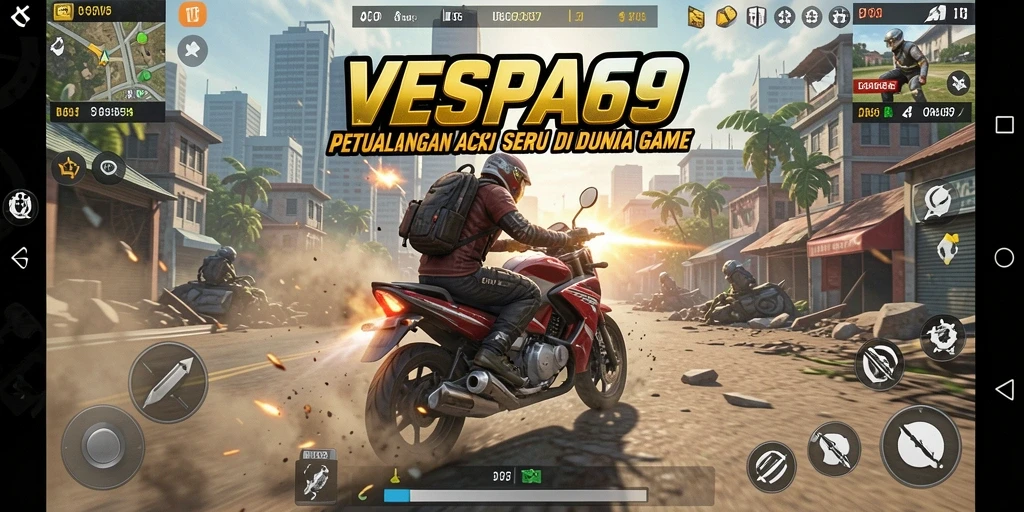 Gameplay VESPA69 yang mendebarkan dan menantang.