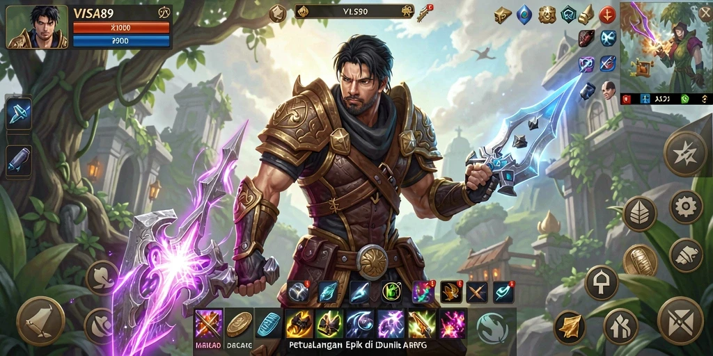 Tampilkan momen seru gameplay di dunia ARPG.