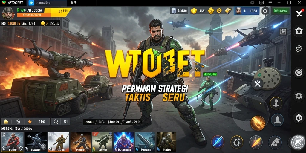 Tampilan gameplay WTOBET dengan strategi yang menantang.